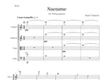 【楽譜】NOCTURNE for String Quartet