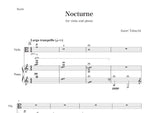 【楽譜】NOCTURNE for Viola and Piano